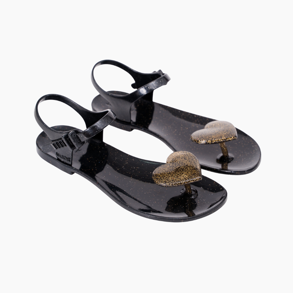 Big Love — Black Gold — ORIGINAL JELLY SANDALS